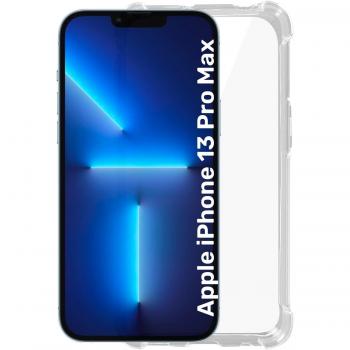 Funda de silicona transparente con bordes reforzados para iPhone 13 Pro Max