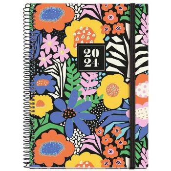 AGENDA ANUAL ESPIRAL PLUS FANTASY GARDEN 2024 DP