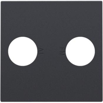 Prise TV/FM Niko Intense anthracite