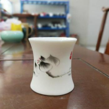 Juego Taza Sake Sin Tallo Plum Qing Lotus