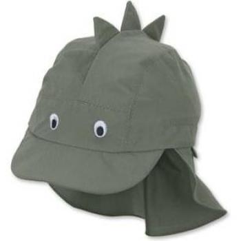 Gorra de pico con protección para el cuello, color verde oscuro 43 cm