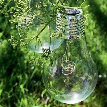 Ampoule solaire jardin verre décorative X2 WATT&HOME 401192