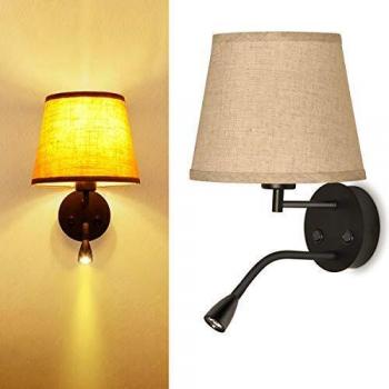 Applique Murale Design Contemporain avec Liseuse LED