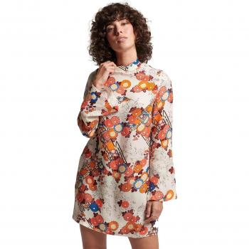 Robe à manches longues femme Superdry imprimé floral taille 40