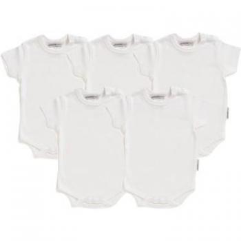 Body a maniche corte JACKY confezione da 5 bianco