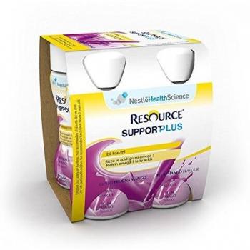 Resource Support Plus Pesca Prugna Mango Bevanda Ipercalorica e Iperproteica 4x125 ml