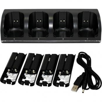 Wii Remote Controller Charging Station with Dual Batteries
