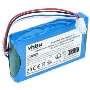 Capacité 3000 mAh – Batterie Li‑Ion VHbw pour robot tondeuse Yard Force 1920726