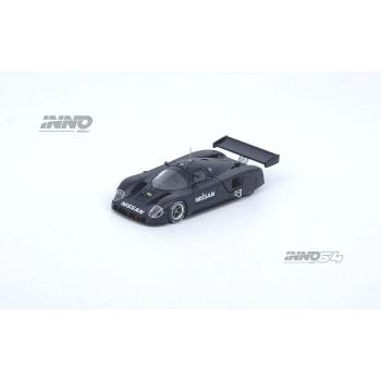 Nissan R89C Matt Black Paul Ricard 1988 Shakedown – 1:64 Diecast Model (Inno)