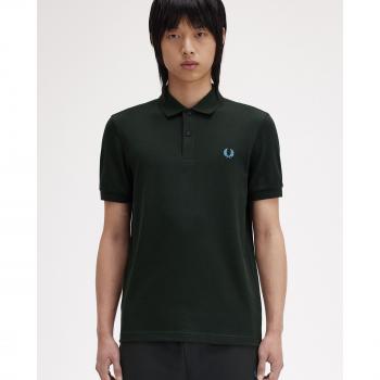 Polo Fred Perry Uomo a Maniche Corti M6000 Blu Oceano L
