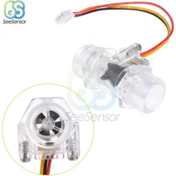 G1/2 Hall-Effekt Wasserfluss-Sensor Schalter DC 5-15V