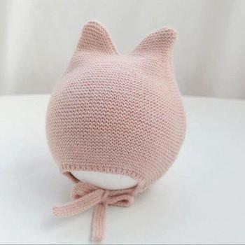 Cute Infant Knitted Hat with Ear Protection