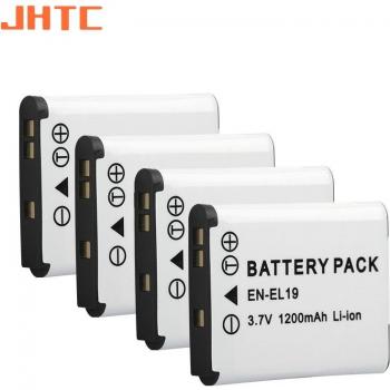 Nikon EN-EL19 Akku für Coolpix S100 S2500 S2600 S3100 S3200 S3300 S4100 S4200 S4300 S6600 S6900 1200mAh