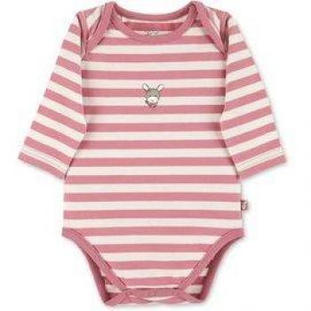 Body à manches longues Emmi rose GOTS taille 50