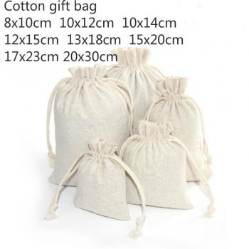 8 Size Drawstring Bags for Candy and Wedding Party Packaging - 10pcs