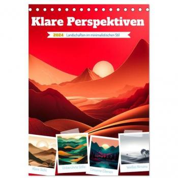 Klare Perspektiven (Tischkalender 2024 DIN A5 hoch) CALVENDO Monatskalender