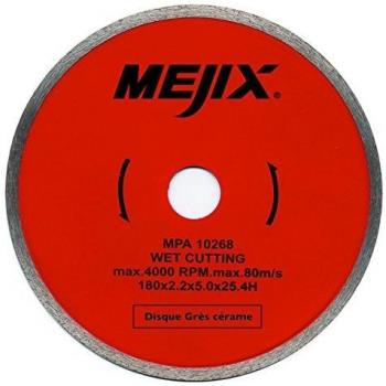 Mejix 180016 – Disque diamant jante continue 200 × 25,4 / 22,23 mm