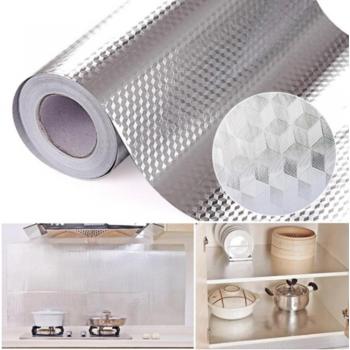 HeatShield 40x100 cm Waterproof Kitchen Cabinet Aluminum Stickers