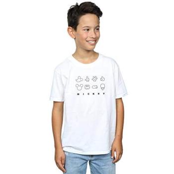Disney Mickey Deconstructed T-Shirt – Kids 9Y – White