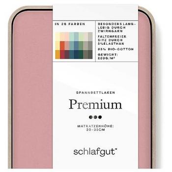 Schlafgut Jersey-Elasthan Spannbettlaken PREMIUM 100% Bio-Baumwolle S 90 x 190 cm - 100 x 220 cm