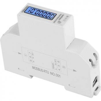 Single Phase 5-100A 220V Energy Meter with RS485 MODBUS Protocol and Backlit LCD Display