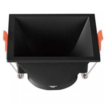 Support LED Carré V-tac GU10 Encastrable Noir