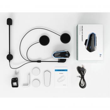 1Set Black Waterproof Low Consumption QTB35 Motorcycle Helmet Bluetooth Earbuds