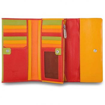 Cartoleria Elegante Dudu Rosso Trifold Portafoglio