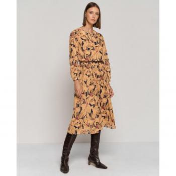Roberto Verino Vestido midi manga larga crepe Georgette floral