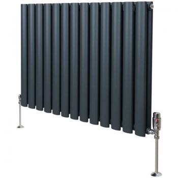 Termosifone a Colonna Ovale 600mm x 780mm con Valvole Cromate