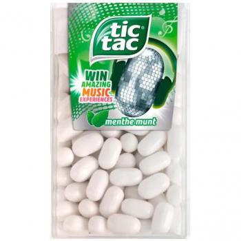 Tic Tac Munt 49 GR - Muntensnoepjes, frisse muntsmaak, handige verpakking voor onderweg, caloriearm