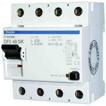 4‑Pole Residual Current Breaker (RCCB) DFS4 040‑4/0,10‑B NK