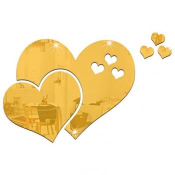 Heartfelt Mirror Stickers - 5PCS