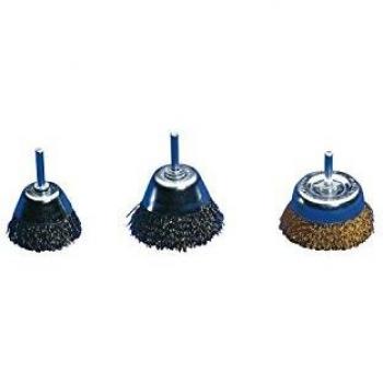 LESSMANN® Spazzola per superfici filo in ottone da 0,20 mm, ⌀ 50 mm
