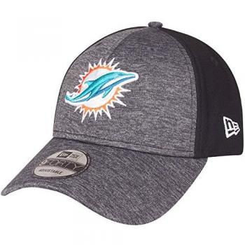 New Era Herren-Cap 9Forty Strapback Shadow Hex Tech NFL Teams Schwarz (Einheitsgröße)