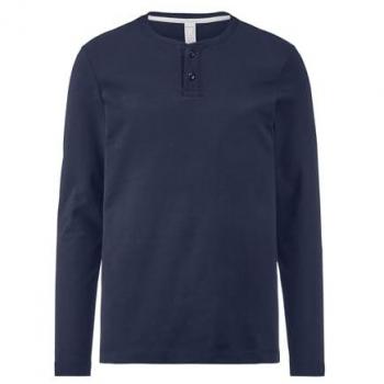 Hessnatur Pyjamaoberteil aus Bio-Baumwolle mit Kapok