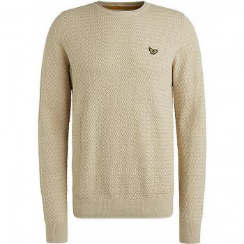 PME Legend Brown Round Neck Cotton Pullover, Men's XL