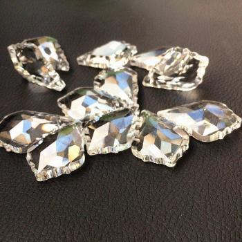 38mm Crystal Glass Maple Leaf Chandelier Pendants (15pcs)