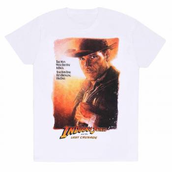 Indiana Jones - The Last Crusade Poster White - T-Shirt - white - XXL