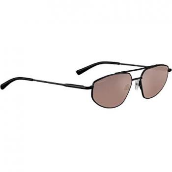Serengeti Aviator Sunglasses for Men, Gray, Size: ONE SIZE, Orange Lenses