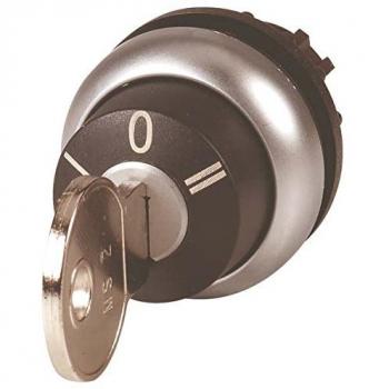 Eaton - 111774 M22-WRS3-MS3 Pulsante a chiave Anello frontale in plastica Chiave Nero 1 pz