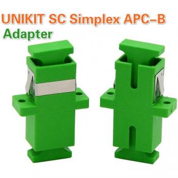 SC APC Simplex Single-Mode Fiber Optic Adapter