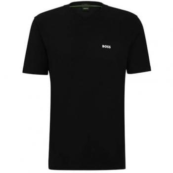 BOSS Green T-Shirt mit V-Ausschnitt, Größe XXXL - Herren - Schwarz