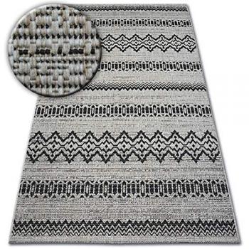 Sisal Rope Rug Floorlux 20510 Silver/Black 120x170 cm