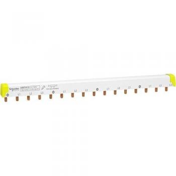 Acti9 iC60 – Peigne à dents, 4 pôles, 100 A, 16 modules de 18 mm (Schneider A9XPH416)