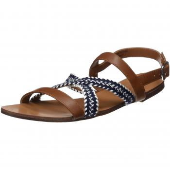 Springfield Damen Sandalen Cinta Etnica Blau, 37 EU