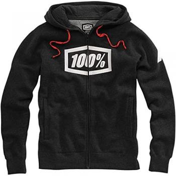 Hoodie Syndicate 100% Zip Meliert-Weiß