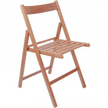 Harbour Housewares Walnut Folding Chair
