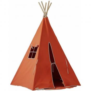 Tente tipi en coton rouge Moi Mili 22x180x22cm