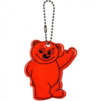Cute Bear PVC Reflective Keychain